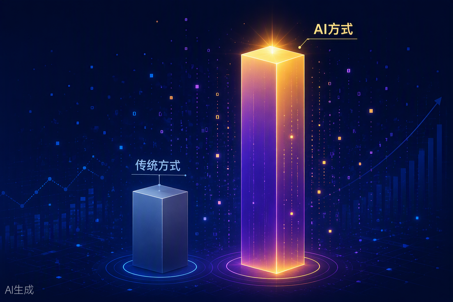 GEO 与 SEO 效果对比示意